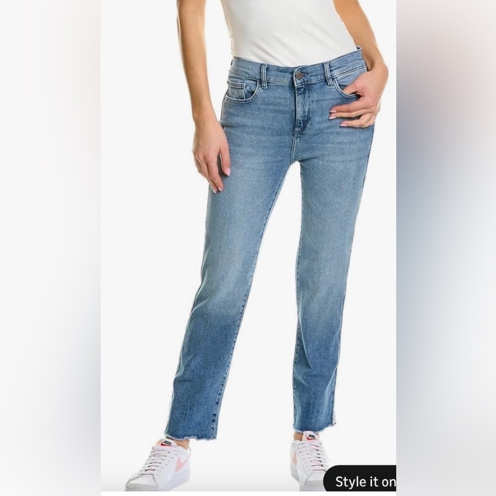 DL1961 Mara Straight. High Rise instasculpt Ankle. NWT
